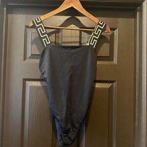 GRECA BORDER ONE-PIECE SWIMSUIT